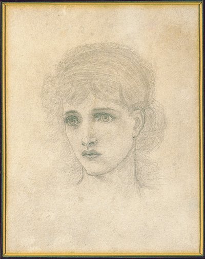 Testa di una Donna da John Melhuish Strudwick