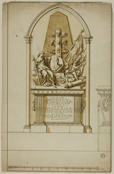Progetto per un monumento funebre non realizzato per il primo duca di Marlborough da John Michael Rysbrack