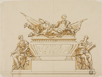Progetto non eseguito per il monumento al primo duca di Marlborough da John Michael Rysbrack