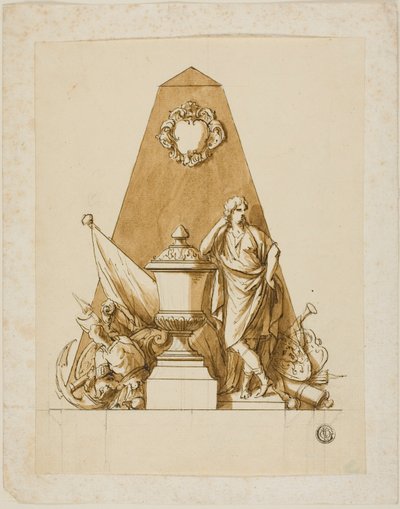 Progetto non eseguito per il monumento al primo duca di Marlborough da John Michael Rysbrack