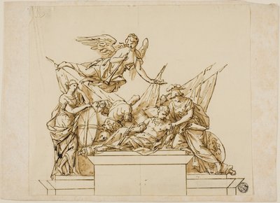 Progetto non eseguito per il monumento al primo duca di Marlborough da John Michael Rysbrack