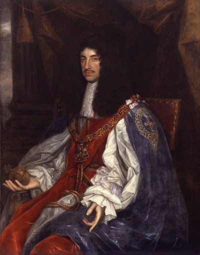 Ritratto di Carlo II in abito da giarrettiera da John Michael Wright