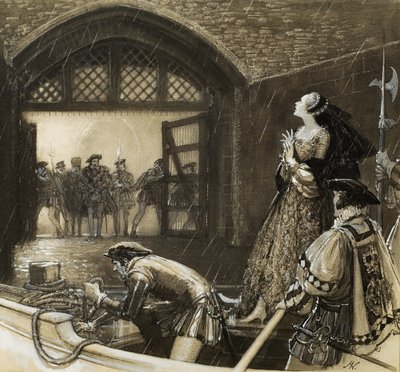 Ann Boleyn () in arrivo alla Torre da John Millar Watt