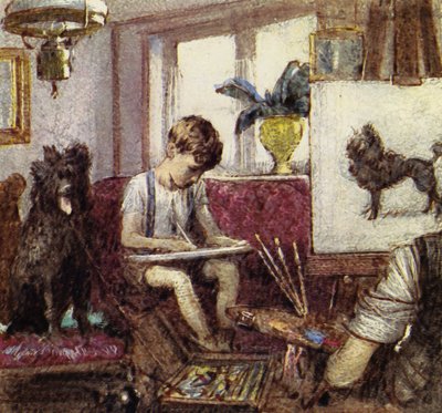 Howard Carter è cresciuto a Londra, figlio di un artista (litografie a colori). da John Millar Watt