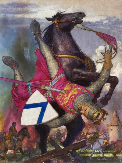 La caduta di Guglielmo il Conquistatore (gouache su carta) da John Millar Watt