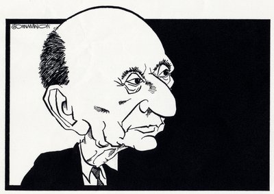 Arnold Schoenberg, caricatura da John Minnion