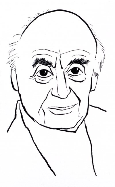 Berthold Goldschmidt, caricatura da John Minnion
