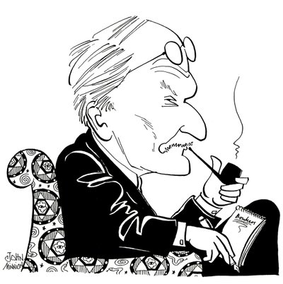 C G Jung, caricatura di John Minnion da John Minnion