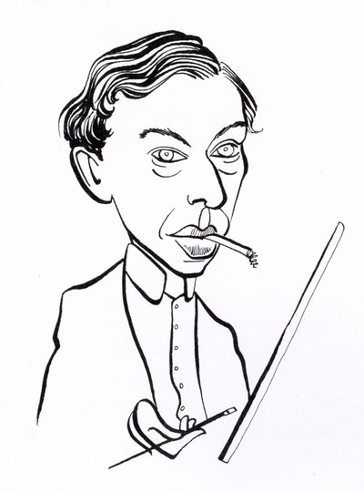Ernst Ludwig Kirchner, caricatura da John Minnion