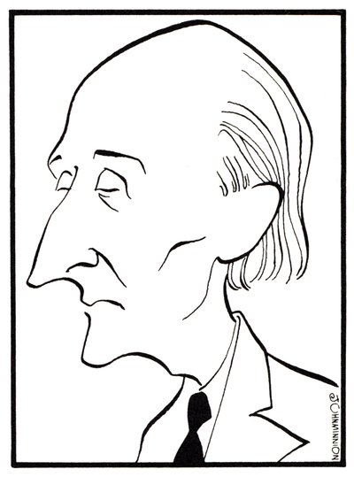 Frederick Delius - caricatura di John Minnion - Compositore inglese - 29 gennaio 1862 - 10 giugno 1934 da John Minnion