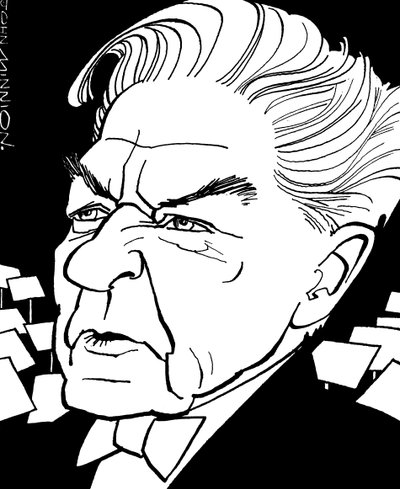 Herbert von Karajan - ritratto da John Minnion