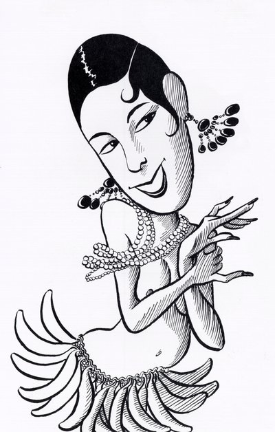 Josephine Baker, caricatura da John Minnion