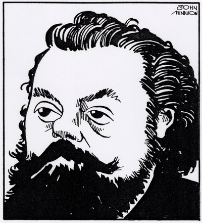 Modest Petrovich Mussorgsky, ritratto caricaturale da John Minnion