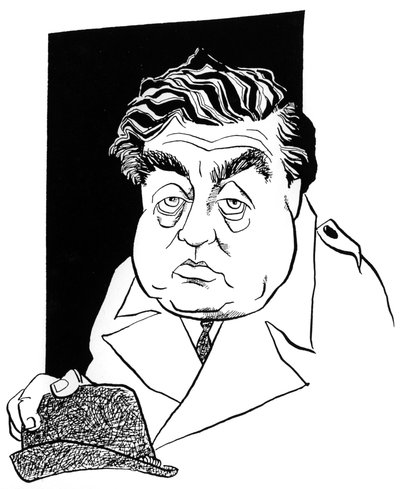 Tony Hancock, caricatura di John Minnion da John Minnion