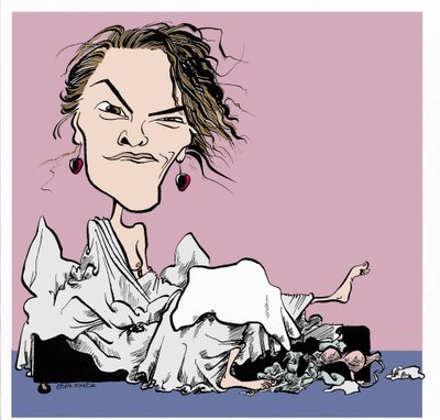Tracey Emin, caricatura da John Minnion