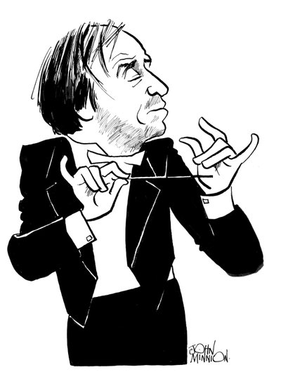 Caricatura di Valery Gergiev, direttore d