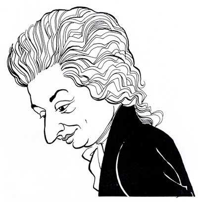 Wolfgang Amadeus Mozart - caricatura da John Minnion