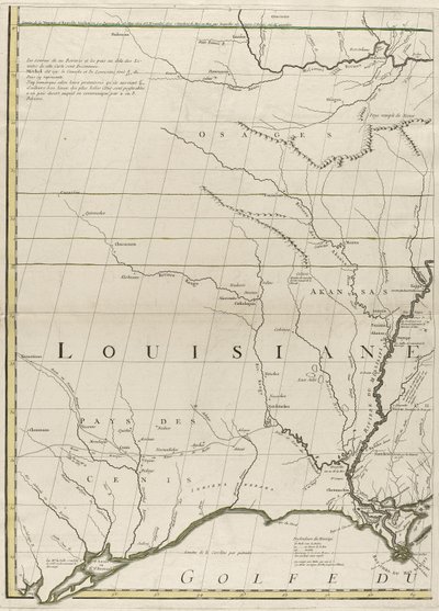 Mappa dei domini britannici e francesi in America, 1756 da John Mitchell