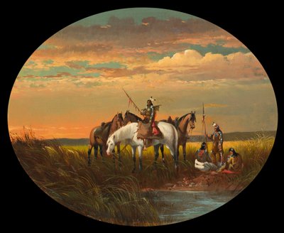 Una sosta nella prateria per una fumata, c.1870 da John Mix Stanley