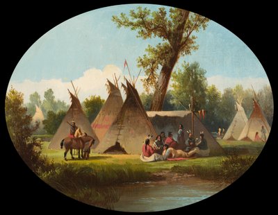 Accampamento Assiniboin sull