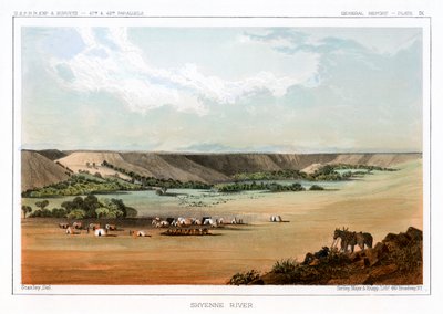 Fiume Cheyenne, USA da John Mix Stanley