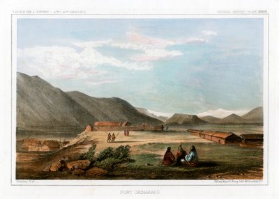 Forte Okinakane, USA, 1856 da John Mix Stanley