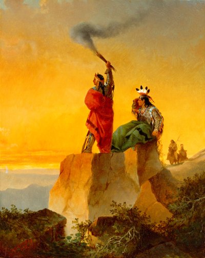 Telegrafo indiano, 1860 da John Mix Stanley