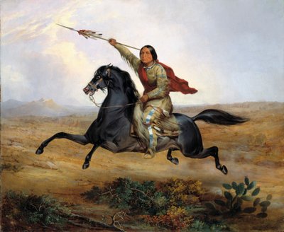 Ko-rak-koo-kiss, un guerriero Towoccono, 1844 da John Mix Stanley
