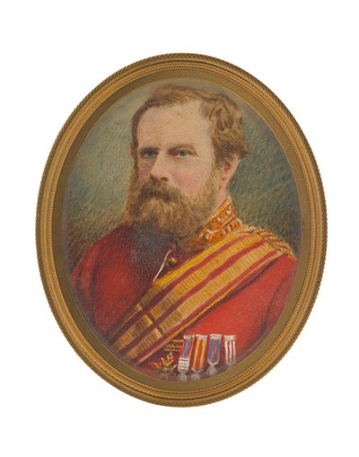 Tenente Generale David Pott (1812-1881) in uniforme di stato maggiore da John Moffat
