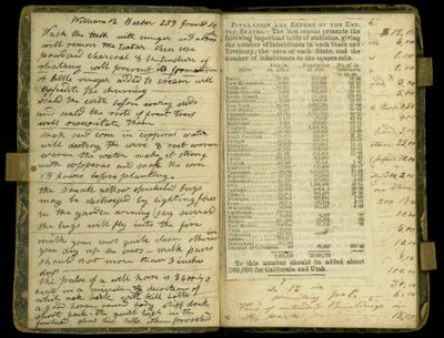 Pagine dal diario di John Montgomery Roberts, uno dei primi coloni a Morton, Illinois, 1830-86 da John Montgomery Roberts