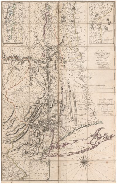 Mappa della provincia di New York... di Capitano Montresor da John Montresor