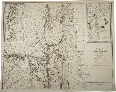 Mappa della provincia di New York con parte della Pennsylvania e del New England, da un rilevamento effettivo del capitano Montresor, ingegnere, 10 giugno 1775 da John Montresor