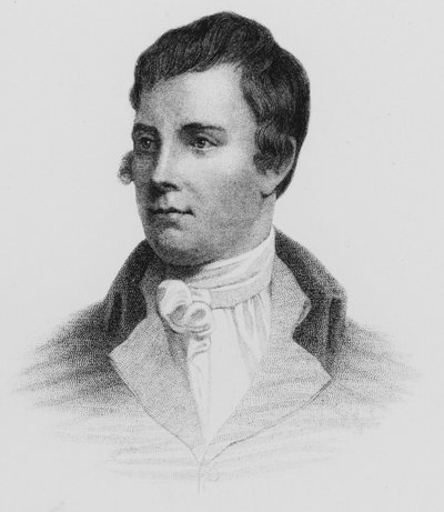 Ritratto di Robert Burns (incisione) da John Moyr (attr.to) Smith