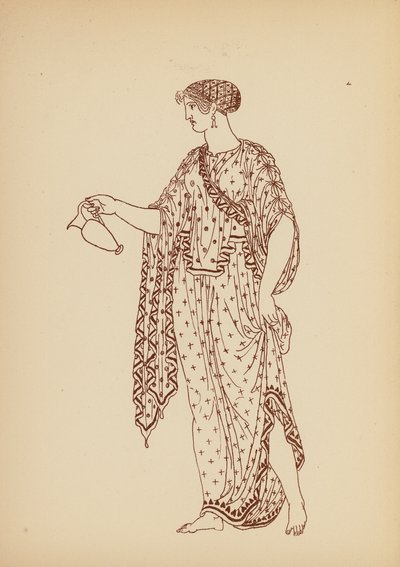 Costume femminile greco antico da John Moyr Smith