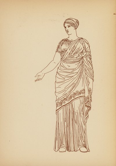 Costume femminile greco antico da John Moyr Smith