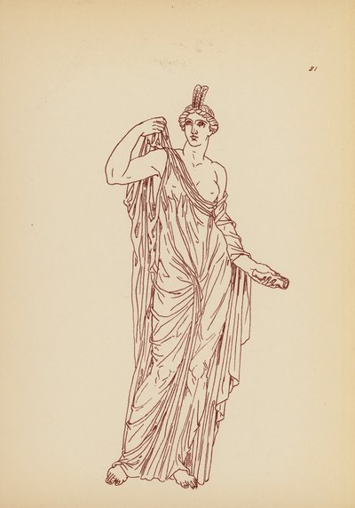 Costume femminile greco antico da John Moyr Smith