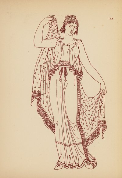 Costume femminile greco antico da John Moyr Smith