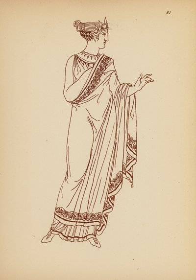 Costume femminile greco antico da John Moyr Smith