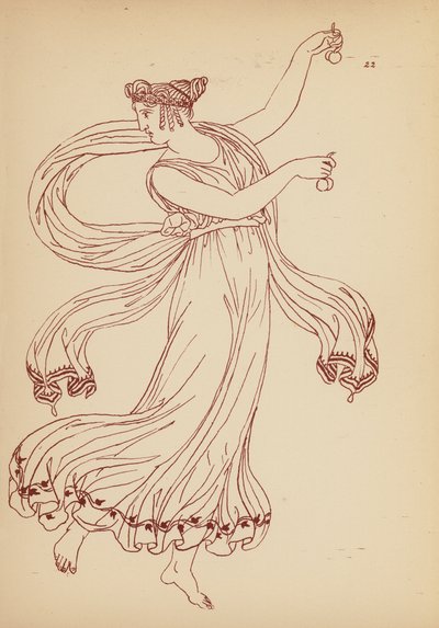 Costume femminile greco antico da John Moyr Smith