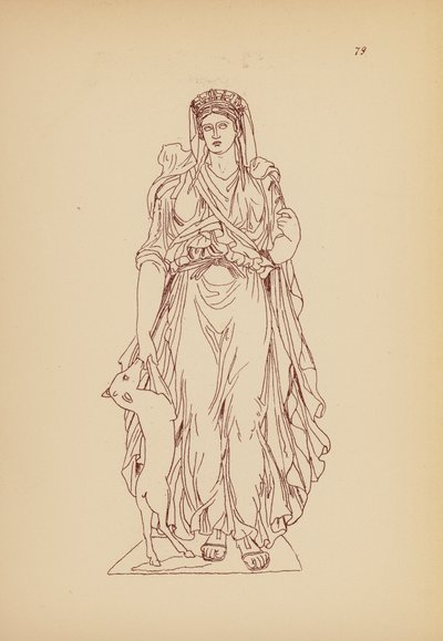 Costume femminile greco antico da John Moyr Smith