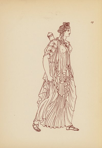 Costume femminile greco antico da John Moyr Smith