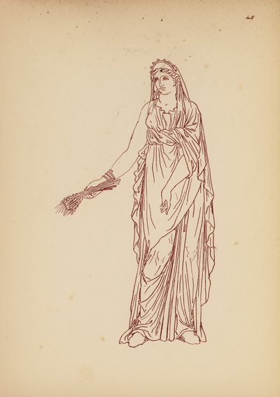 Costume Femminile Greco Antico da John Moyr Smith