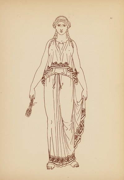 Costume Femminile Greco Antico da John Moyr Smith