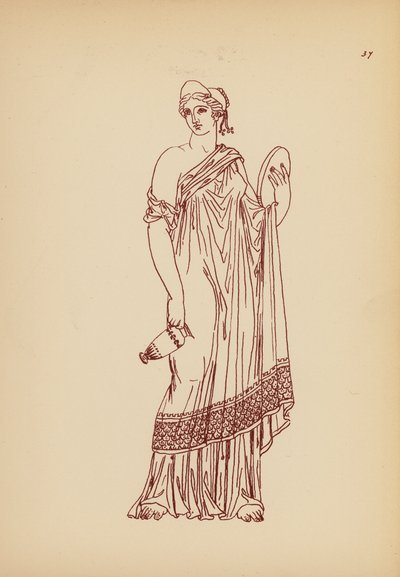Costume femminile greco antico da John Moyr Smith