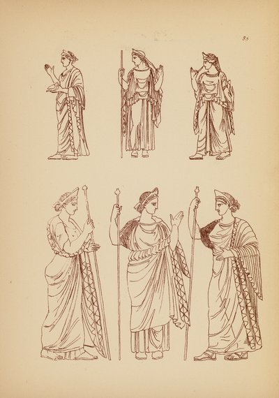 Costume femminile greco antico da John Moyr Smith