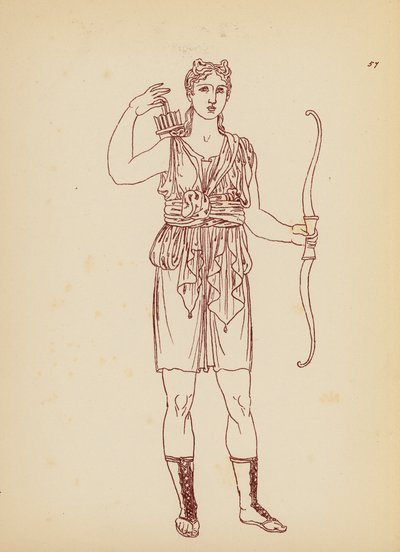 Costume femminile greco antico da John Moyr Smith