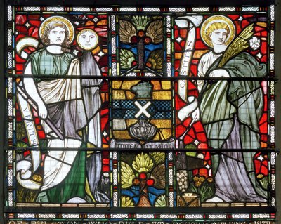 Abbazia di Paisley, Cottire & Co, attribuito a John Moyr Smith, Verità e Castità, 1873 da John Moyr attr.to Smith