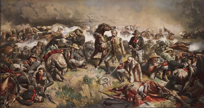 La battaglia di Little Big Horn, pub. da John Mulvany