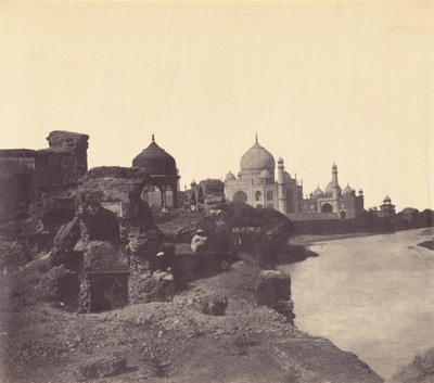 Taj Mahal da est, c. 1858-1862 (foto) da John Murray