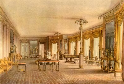 Il salotto nord, Royal Pavilion, Brighton, East Sussex, 1824, 1946 da John Nash